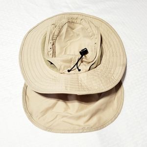 Wembley Outdoor Hat UPF 30 Hat with Neck Flap Men's Khaki